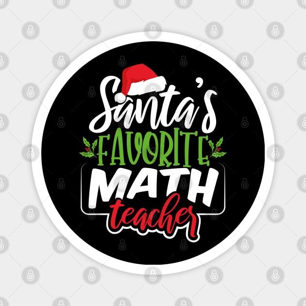 Santa's Favorite Math Teacher Magnet by uncannysage